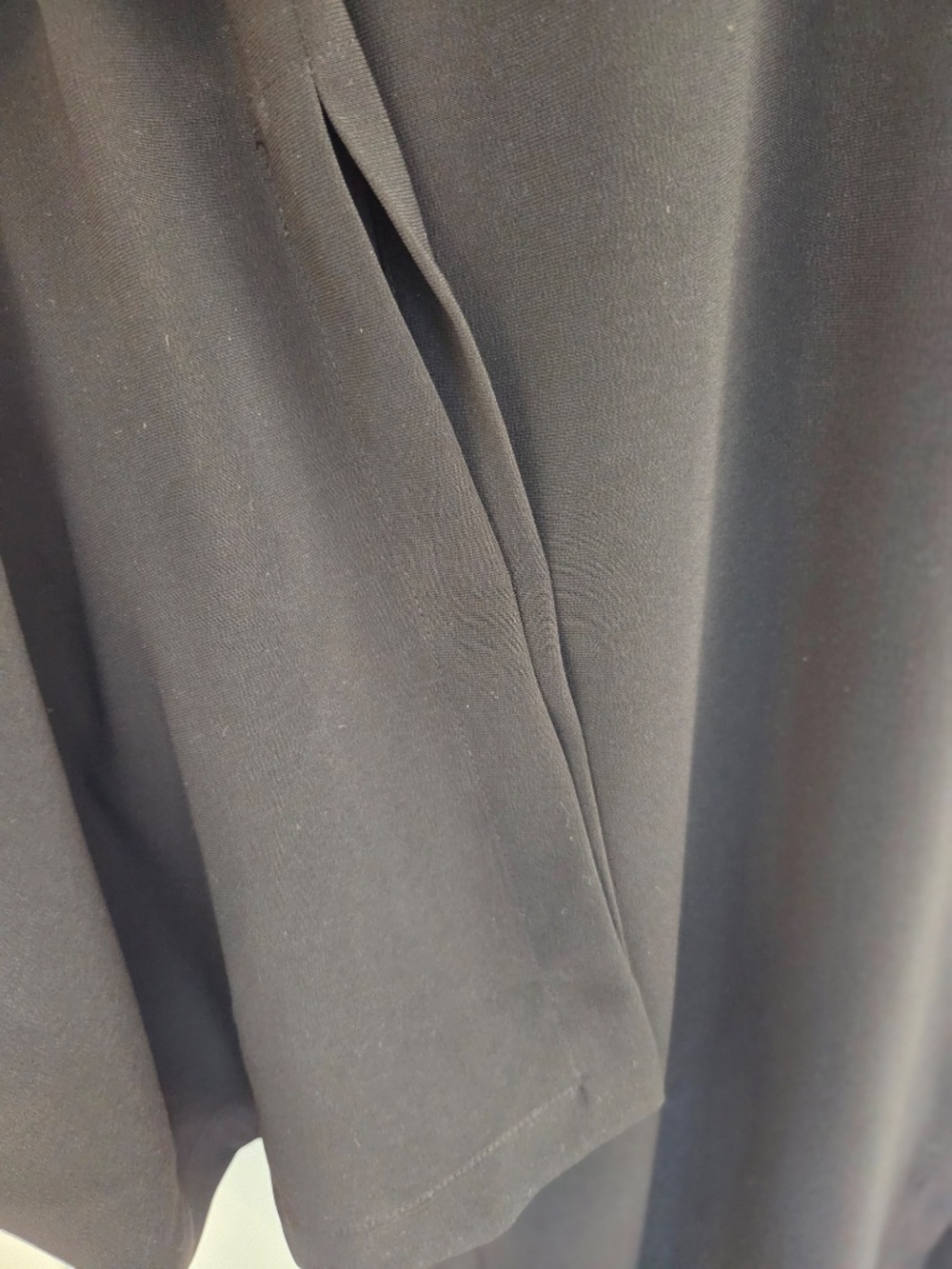 NWT Laura wide leg black trousers/pants women's 12 flat front corporate girlie - Picture 5 of 8